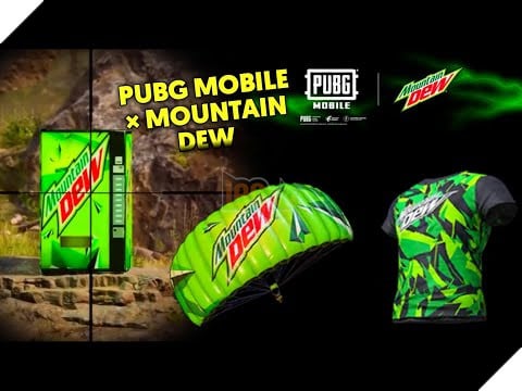 PUBG MOBILE × Mountain Dew: Làm thế nào để có được bộ skin và áo sơ mi độc quyền của Mountain Dew