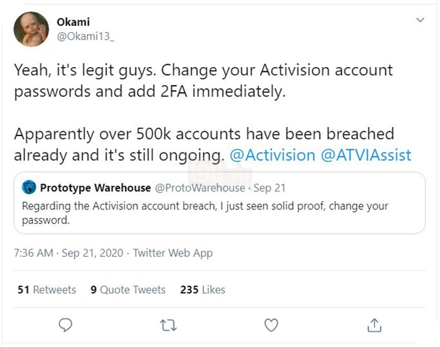 Tin nóng: Activision bị hack, có nguy cơ lộ hàng ngàn tài khoản game thủ