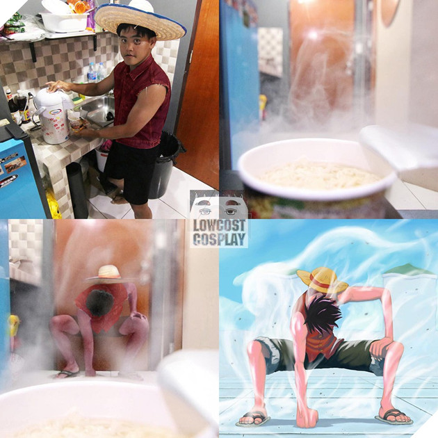 Ngã ngửa với bộ ảnh One Piece cực hài hước đến từ thánh low cost cosplay Thái Lan 3