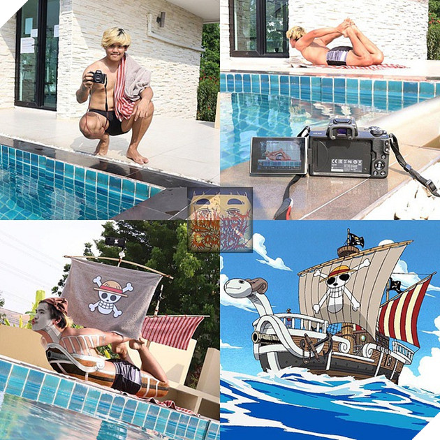 Ngã ngửa với bộ ảnh One Piece cực hài hước đến từ thánh low cost cosplay Thái Lan 8