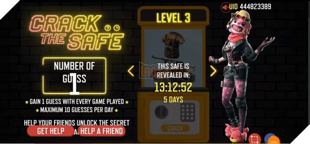Free Fire: Cách mở khóa két sắt và giành được Heist Master 4