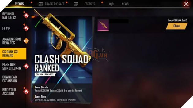 Free Fire: Làm thế nào để có được làn skin vàng FAMAS trong Lửa Miễn phí 