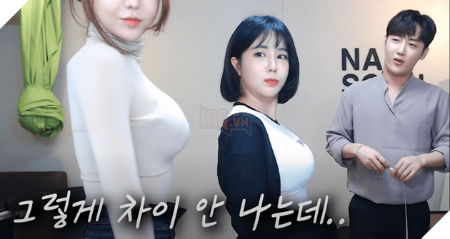 Nữ Hàn Quốc sau khi độ vòng 1 đã làm kèo so ngực với đồng nghiệp trên Youtube 4