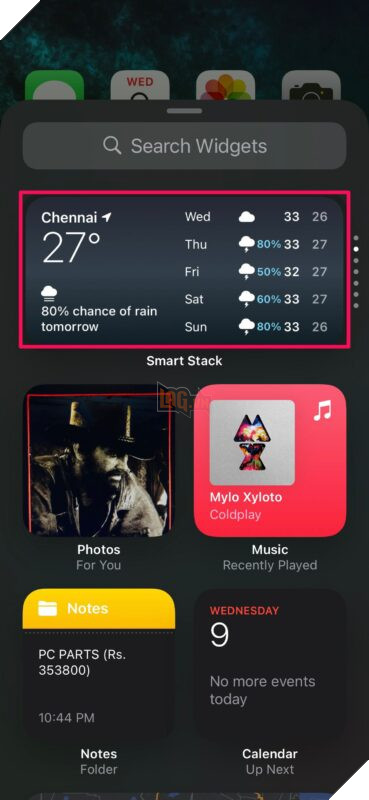 Cách thêm Widget vào Màn hình chính của iPhone 3