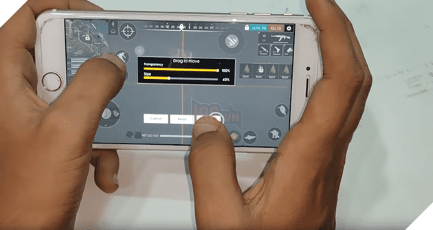 Cài đặt HUD tùy chỉnh tốt nhất trong Free Fire cho kiểu vuốt 3 và 4 ngón tay 4