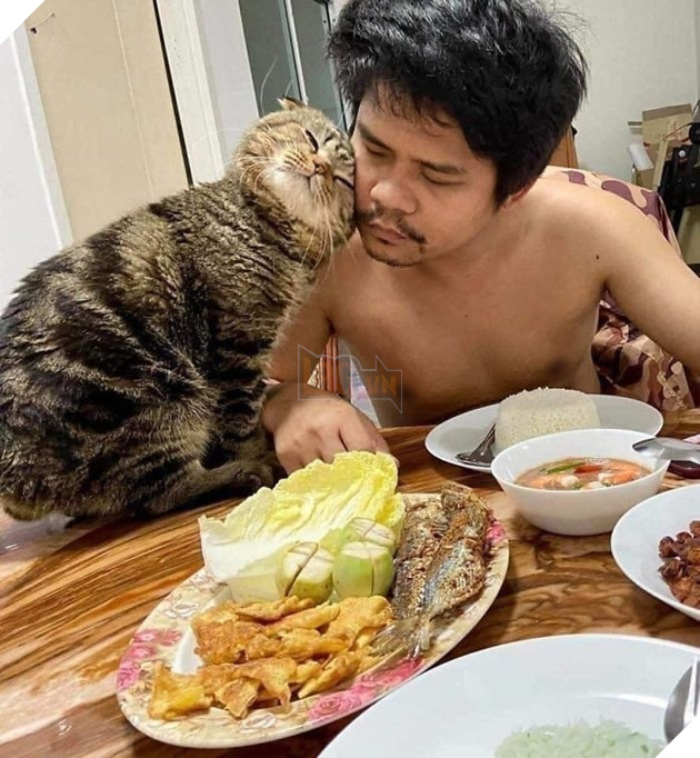  
Tình cảm quấn quýt giữa người chồng và "Tuesday". (Ảnh: Nasrin Hami)