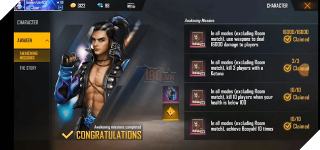 Free Fire: Cách hoàn thành nhiệm vụ đánh thức Hayato với Katana  5