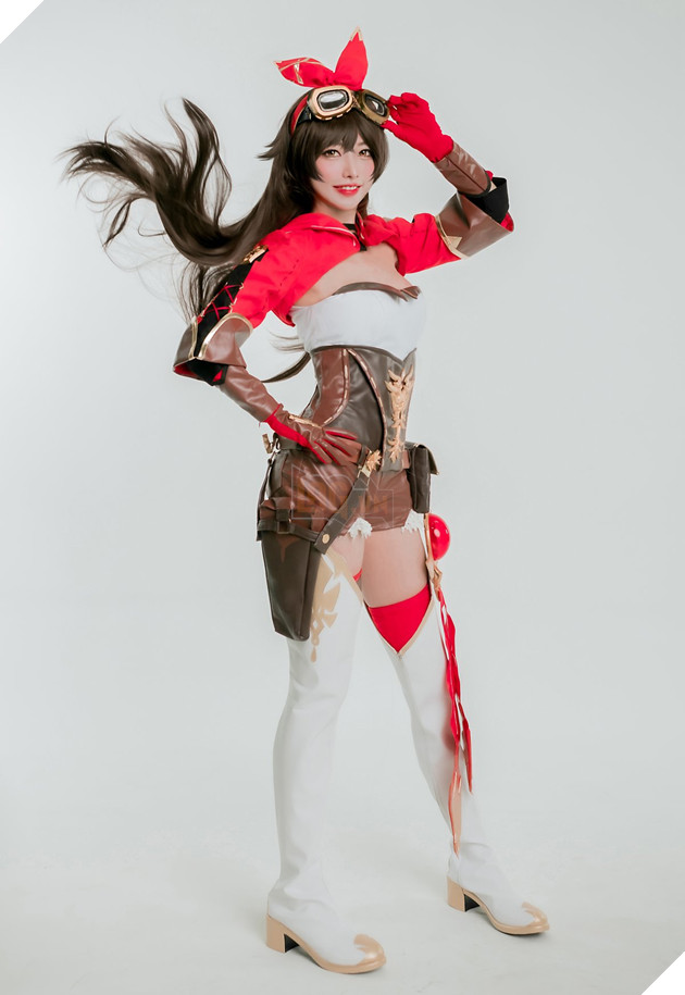 Đứng hình 5 giây với bộ ảnh cosplay Genshin Impact Amber của hot girl Hàn Quốc