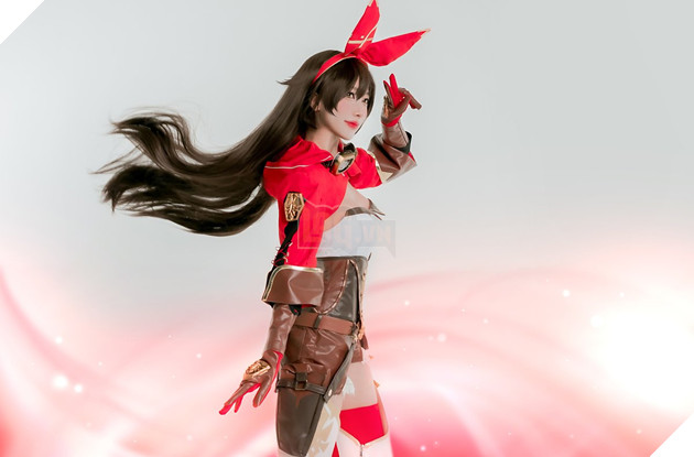 Đứng hình 5 giây với bộ ảnh cosplay Genshin Impact Amber của hot girl Hàn Quốc 3