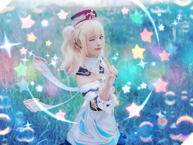 Mona, Barbara, Lisa trong Genshin Impact hóa nuột nà khi được cosplay bởi hot girl quyến rũ 5