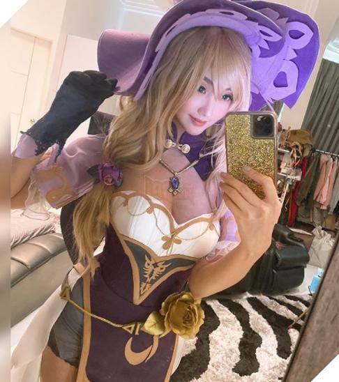 Mona, Barbara, Lisa trong Genshin Impact hóa nuột nà khi được cosplay bởi hot girl quyến rũ 10