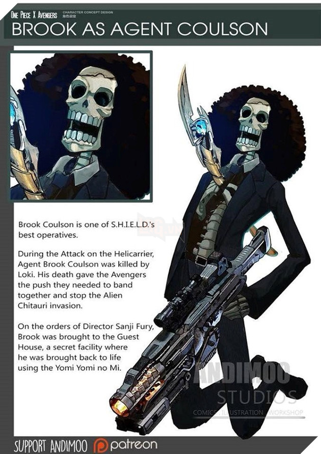 Tạm ngưng quá lâu, Băng Mũ Rơm One Piece chuyển sang làm siêu anh hùng Avengers 8