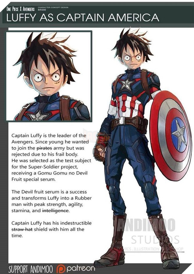 Tạm ngưng quá lâu, Băng Mũ Rơm One Piece chuyển sang làm siêu anh hùng Avengers