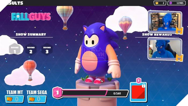 Fall Guys chính thức hé lộ skin Sonic the Hedgehog trong game 2