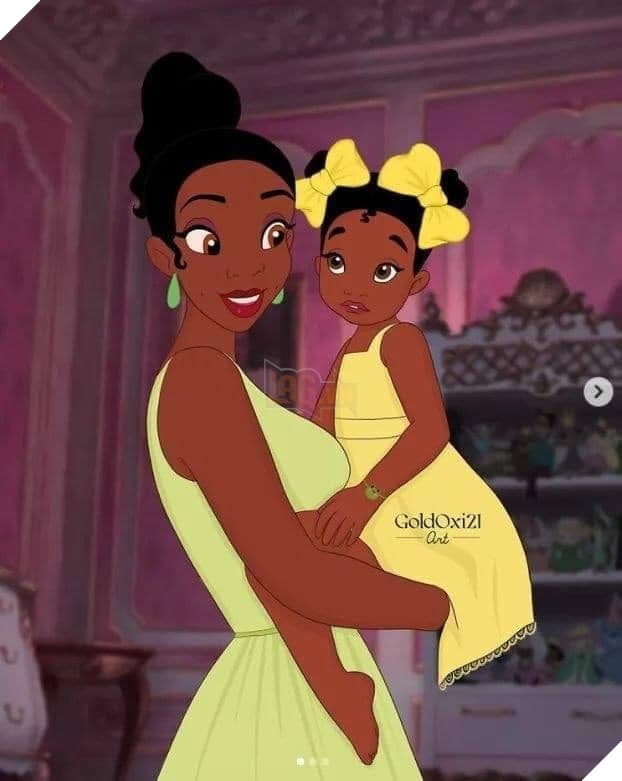 Loạt ảnh bầu bí của các công chúa Disney và dàn nhóc tì cưng vô đối 16