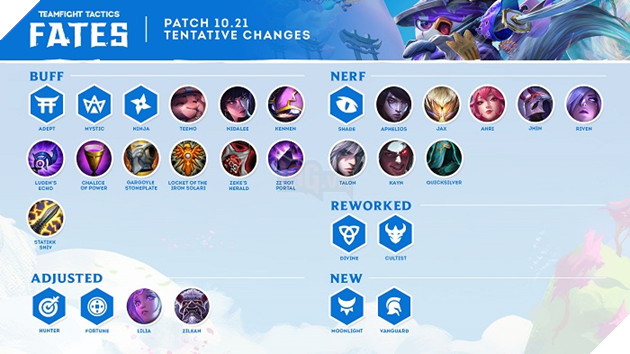 DTCL: Chi tiết bản cập nhật 10.21 chính thức - Thay đổi toàn bộ Hệ Tộc và meta hiện tại