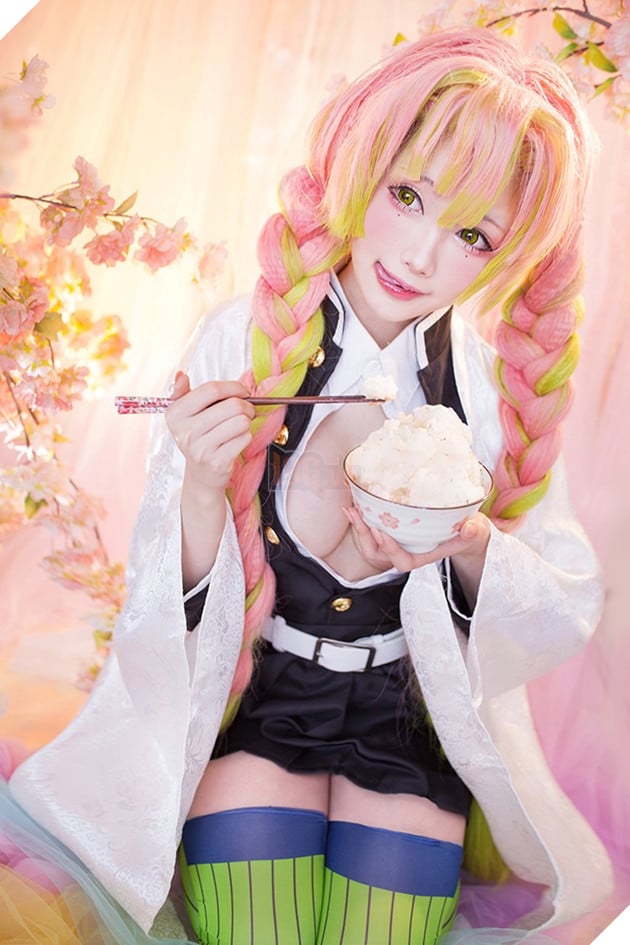 Xỉu UP xỉu DOWN với bộ ảnh coplay Nezuko, Trùng Trụ, Luyến Trụ, Quỷ Nhện siêu quyến rũ 12