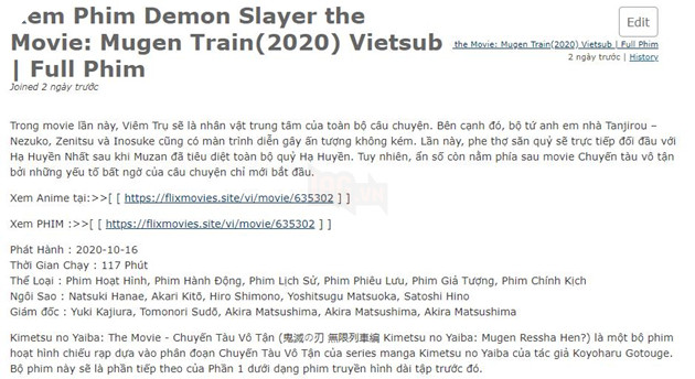 Mới ra mắt 3 ngày, Kimetsu No Yaiba: Mugen Train đã bị leech tơi bời, thậm chí có bản FULL trên mạng!