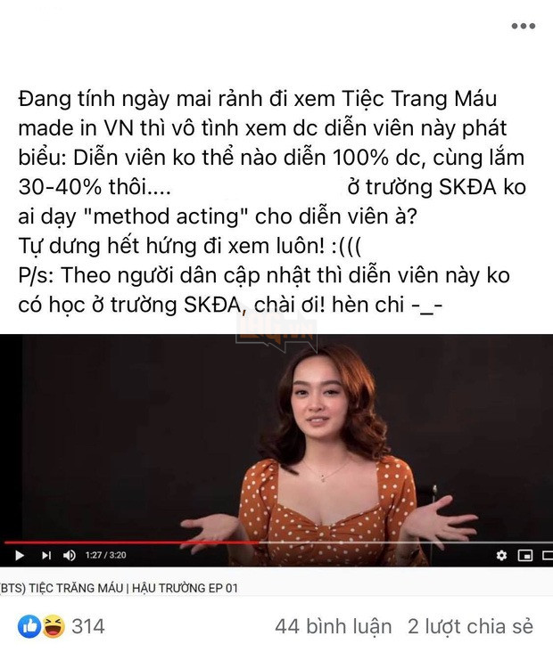Tiệc trăng máu: Nữ chính Kaity Nguyễn nhận ổ gạch đá với phát ngôn gây sốc 2