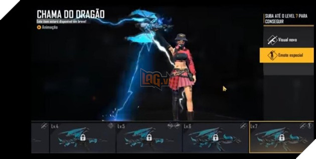 Garena Free Fire tung ra Teaser mới cho dòng skin Blue Flame Dragon AK