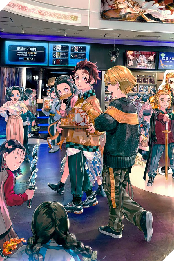 Sẽ thế nào nếu các nhân vật Kimetsu No Yaiba XUYÊN KHÔNG đến tương lai không còn quỷ? 14