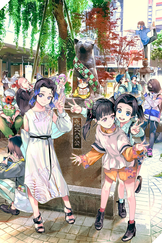 Sẽ thế nào nếu các nhân vật Kimetsu No Yaiba XUYÊN KHÔNG đến tương lai không còn quỷ? 12