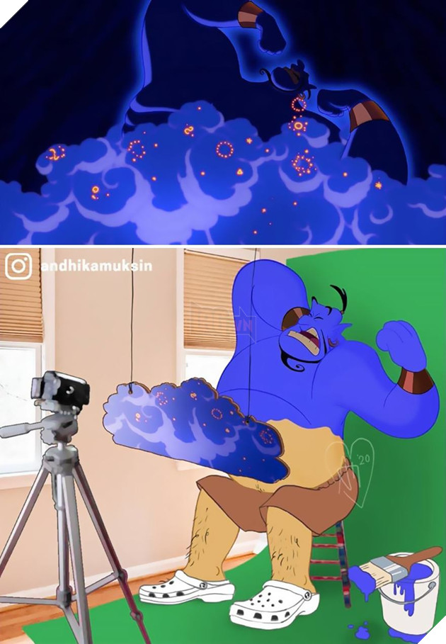 Sẽ ra sao nếu các bộ phim hoạt hình Disney cũng có Behind The Scenes?