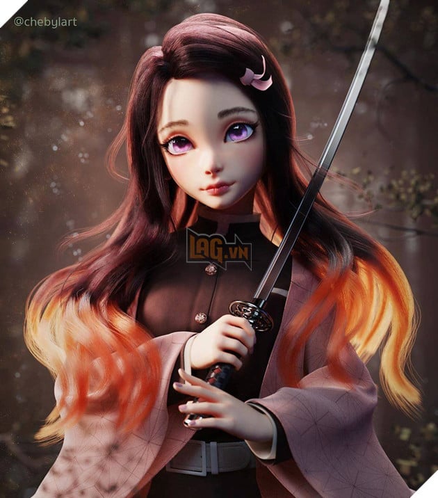 Ngộp thở với loạt fanart Nezuko Kimetsu No Yaiba dậy thì siêu thành công của các artist nổi tiếng 10