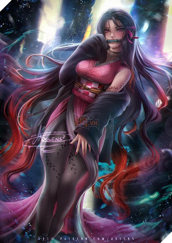 Ngộp thở với loạt fanart Nezuko Kimetsu No Yaiba dậy thì siêu thành công của các artist nổi tiếng 6