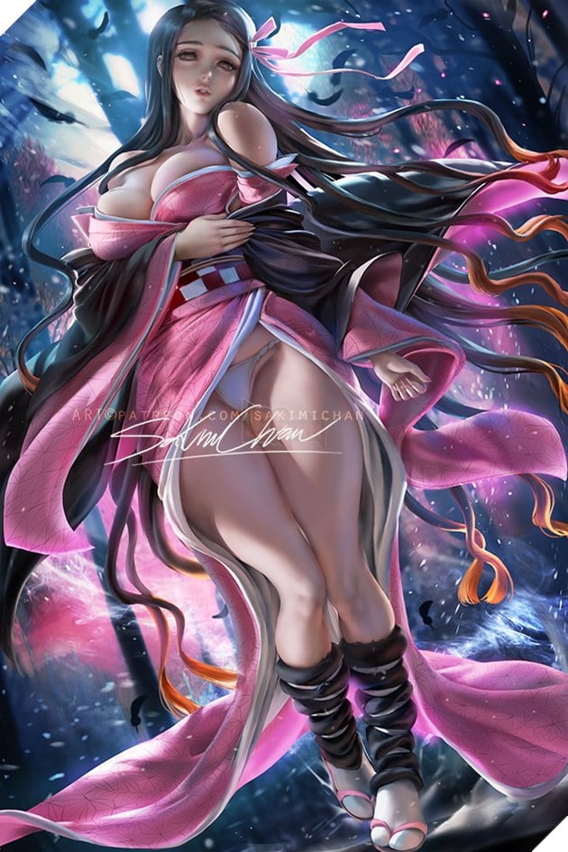 Ngộp thở với loạt fanart Nezuko Kimetsu No Yaiba dậy thì siêu thành công của các artist nổi tiếng 8