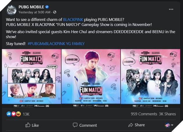 PUBG Mobile: Bạn sẽ không muốn bỏ lỡ màn đấu 'Fun Match' giữa Blankpink và Kim Hee Chul