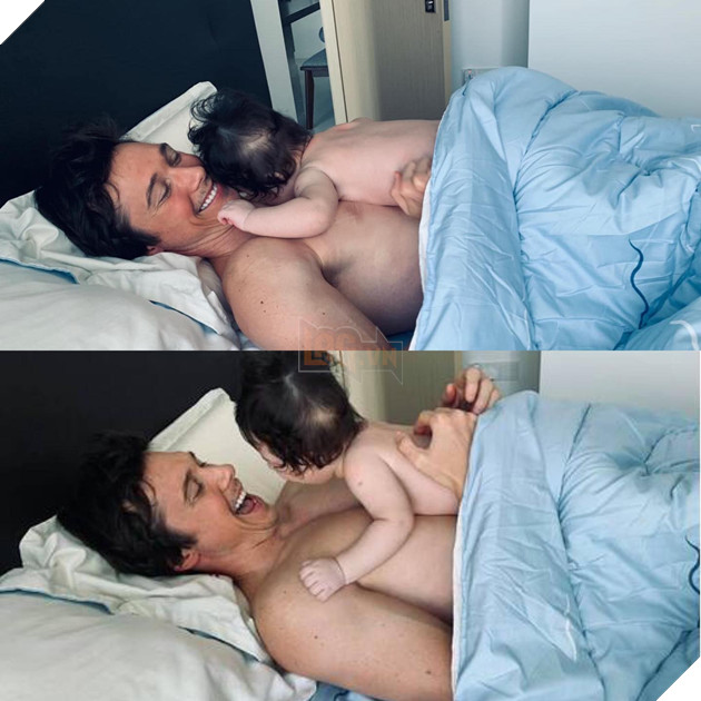 Loạt ảnh cực đáng yêu của các ông bố bỉm sữa trong showbiz Việt 11