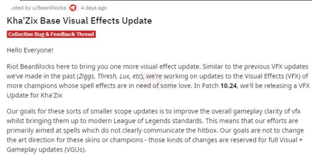 LMHT: Riot Games hé lộ những cập nhật hiệu ứng hình ảnh cho Kha'Zix trong phiên bản 10.24