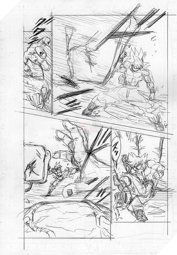 Spoiler Dragon Ball Super chap 66 cùng 6 trang bản thảo: Goku, Beerus, Vegeta kết liễu Moro 2