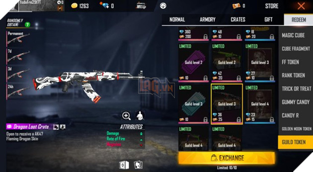 Free Fire: Mọi thứ bạn cần biết về mã thông báo Guild, Quân Đoàn và Guild Shop 2