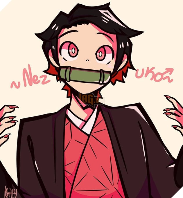 Kimetsu No Yaiba Fanart: Bị quỷ cắn, Nezuko đổi giới tính trở thành mỹ nam khiến fan thèm thuồng  9