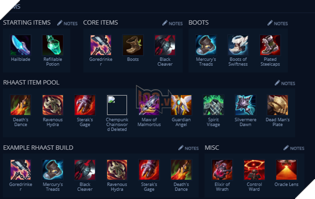 LMHT: Hướng dẫn cách lên đồ mới và bảng ngọc Kayn mạnh nhất Tiền Mùa Giải 2021 2