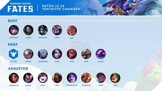 DTCL: Chi tiết bản cập nhật 10.24 chính thức - Hàng loạt thay đổi meta Tướng và Hệ Tộc 