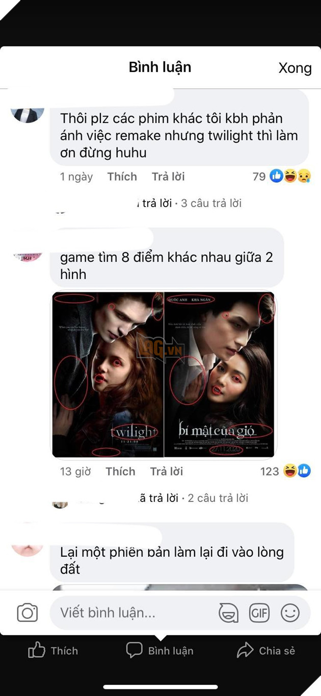 Cư dân mạng soi điểm khác nhau giữa poster Bí mật của gió và Twilight, Chị chị em em nằm không cũng dính đạn 3