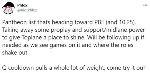 LMHT: Riot quyết tâm loại bỏ lối chơi Pantheon Hỗ trợ bằng cách buff mạnh cho vị tướng này 2