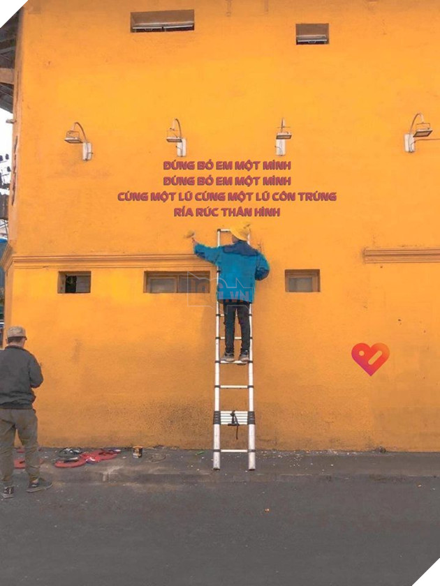 Trào lưu chế ảnh bức tường vàng ở đà lạt bắt đầu nhen nhóm trên mạng xã hội. 5