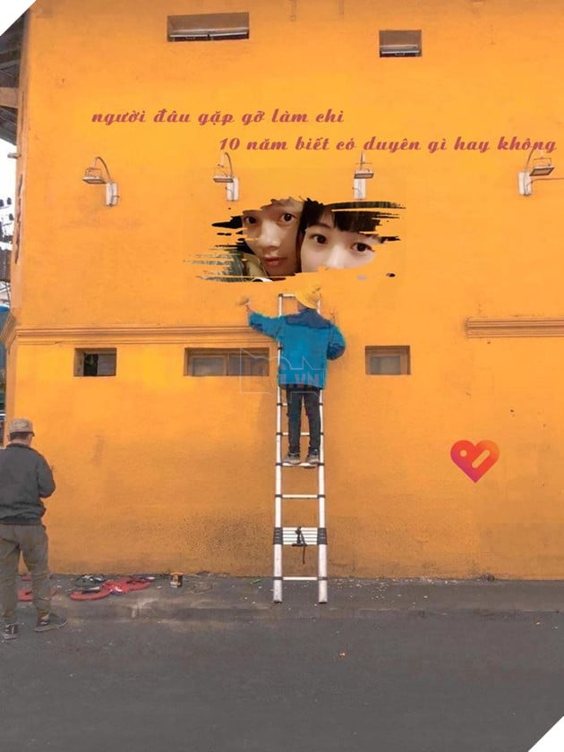 Trào lưu chế ảnh bức tường vàng ở đà lạt bắt đầu nhen nhóm trên mạng xã hội. 3