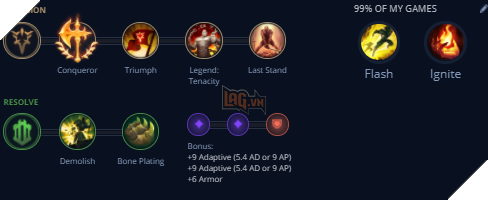 LMHT: Hướng dẫn cách lên đồ mới và bảng ngọc Garen mạnh nhất Tiền Mùa Giải 2021 3