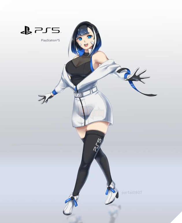 Khi Play Station 5/PS5 moe hóa - Trend fanart biến máy chơi game thành sexy lady siêu ấn tượng 13