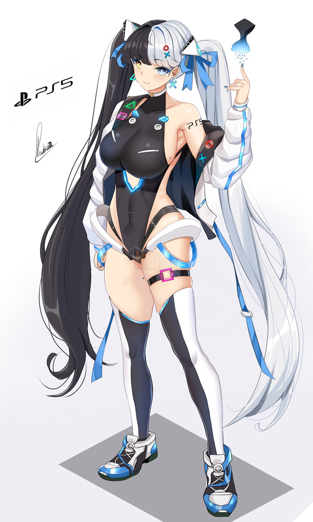 Khi Play Station 5/PS5 moe hóa - Trend fanart biến máy chơi game thành sexy lady siêu ấn tượng 4