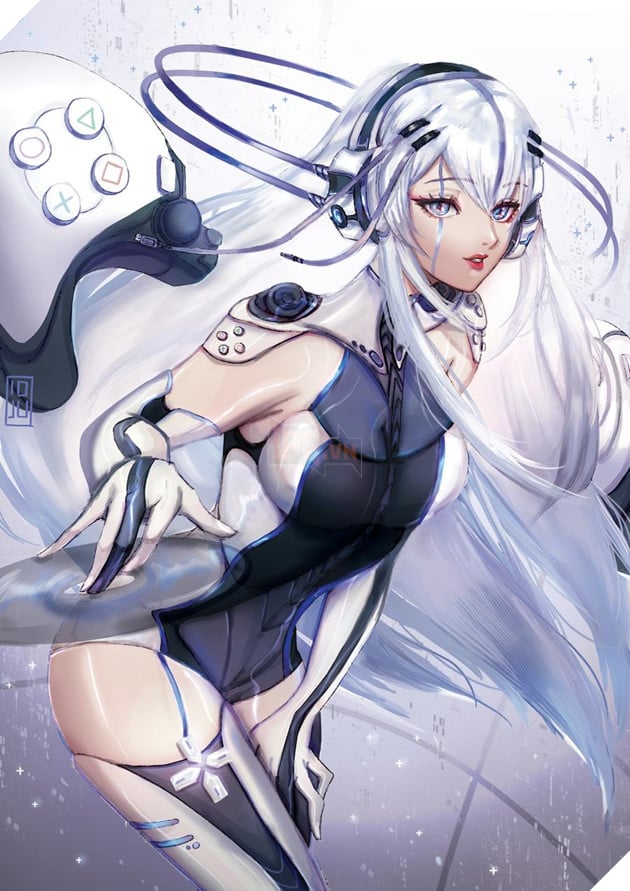 Khi Play Station 5/PS5 moe hóa - Trend fanart biến máy chơi game thành sexy lady siêu ấn tượng 9