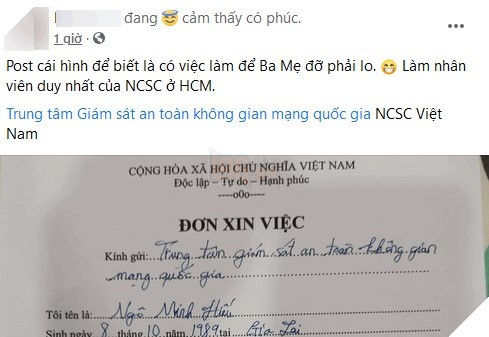 Hacker Hiếu PC là ai ? Người vừa xin vào Trung tâm Giám sát an toàn không gian mạng quốc gia 2