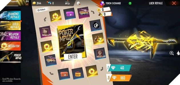 Garena Free Fire: Làm thế nào để nhận Skin MP40 Poker quý hiếm?
