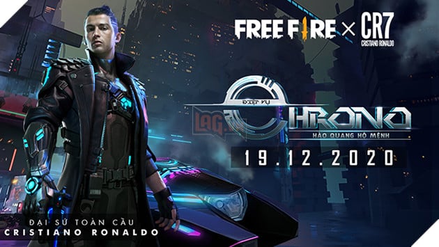 Free Fire đánh dấu màn hợp tác với siêu cầu thủ Cristiano Ronaldo bằng nhân vật Chrono