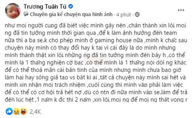 LMHT: Sena lại vướng phải nợ nần vì cờ bạc với số tiền gần cả tỷ đồng, SBTC tuyên bố không còn quan hệ với nam streamer này 4